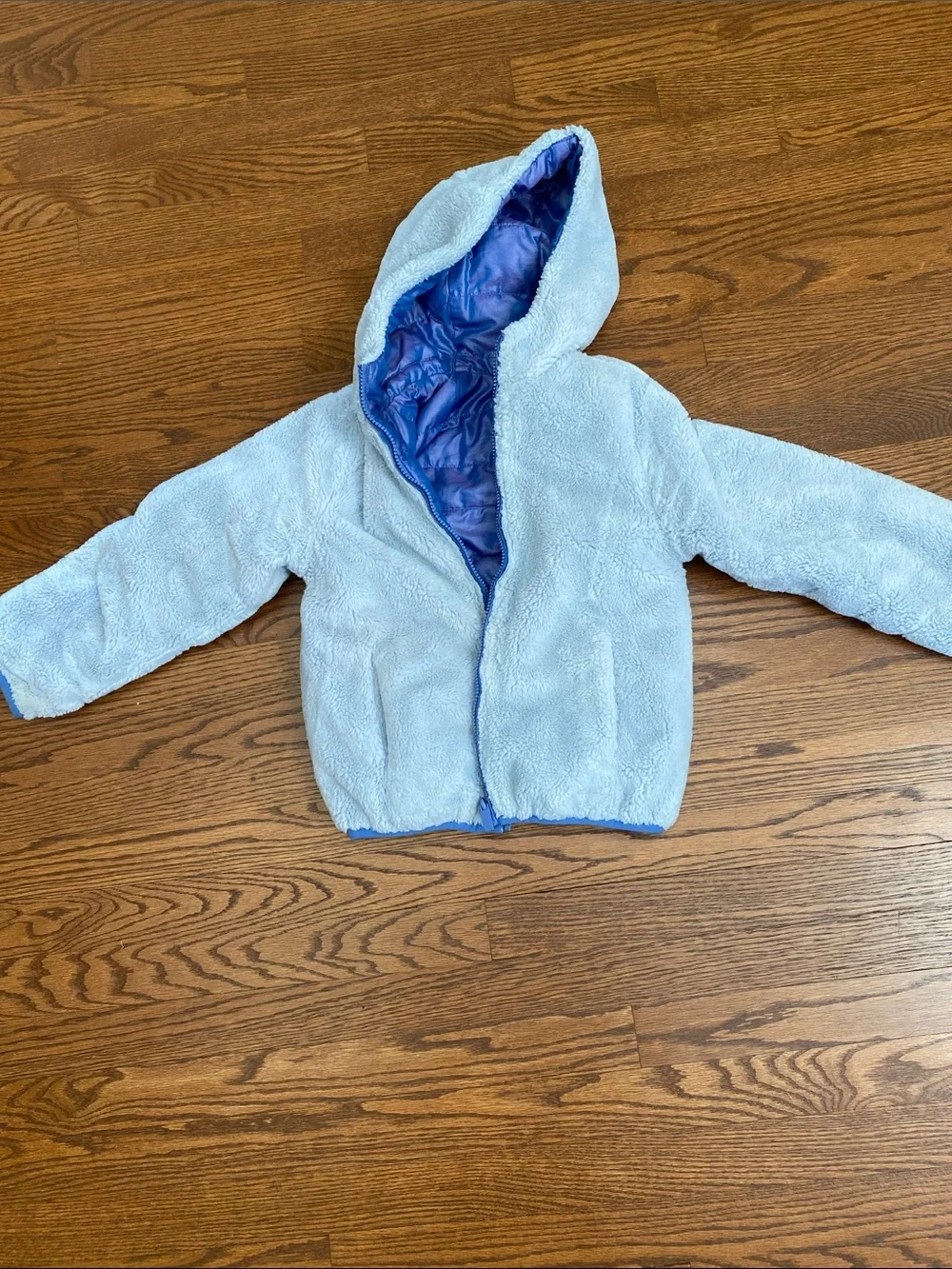 Abercrombie & Fitch Light Blue reversible jacket size 7-8 girls